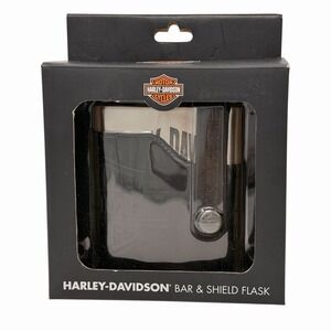 Harley-Davidson Bar & Shield 7oz Stainless Steel Flask with Leather Holder